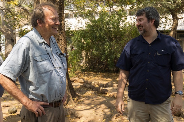 Prof William Bond from SAEON with Prof Barend Erasmus